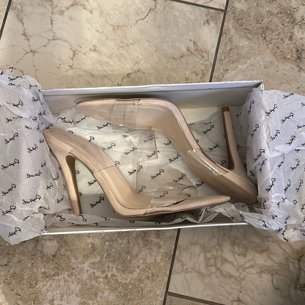 Clear Strap Heel